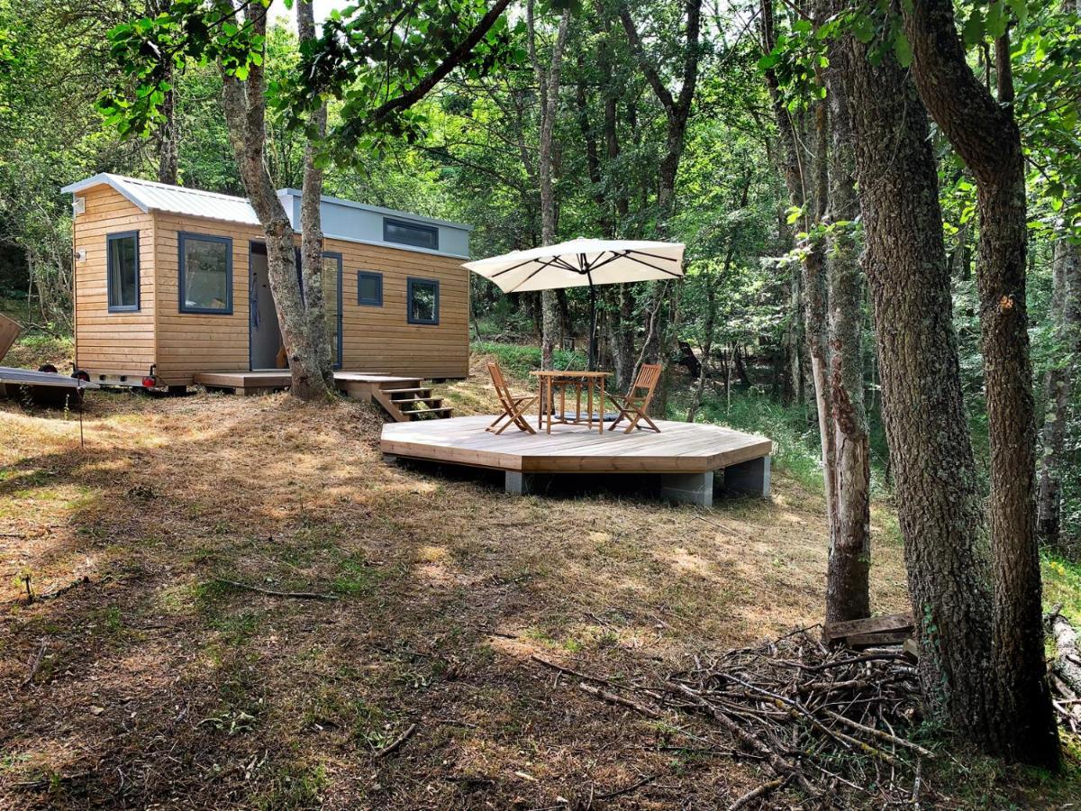 Tiny House Autonome En Pleine Nature Albieres Eksteriør billede