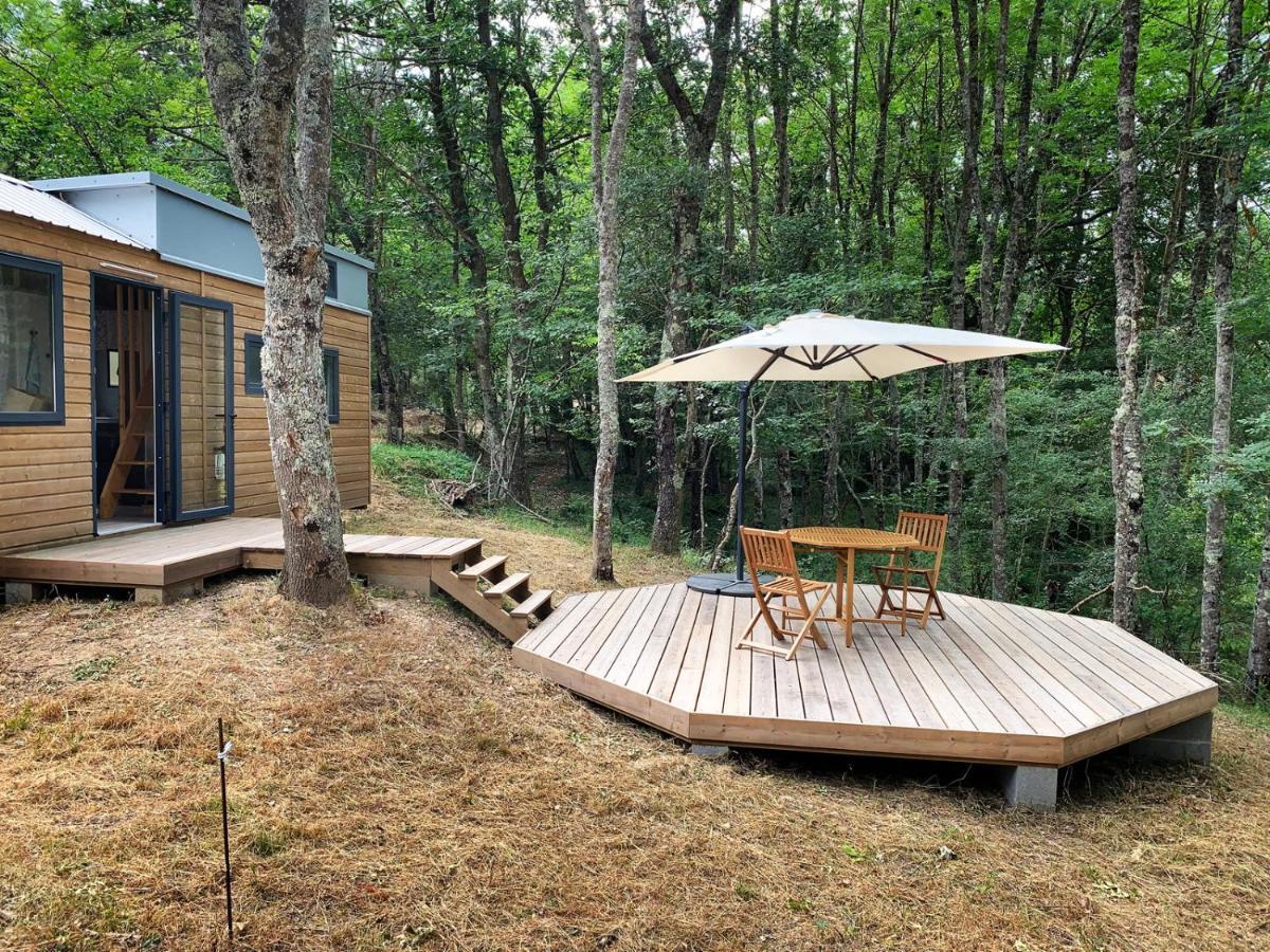 Tiny House Autonome En Pleine Nature Albieres Eksteriør billede