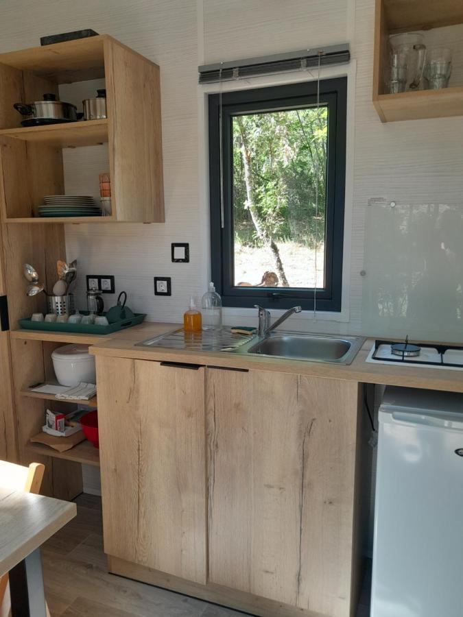 Tiny House Autonome En Pleine Nature Albieres Eksteriør billede